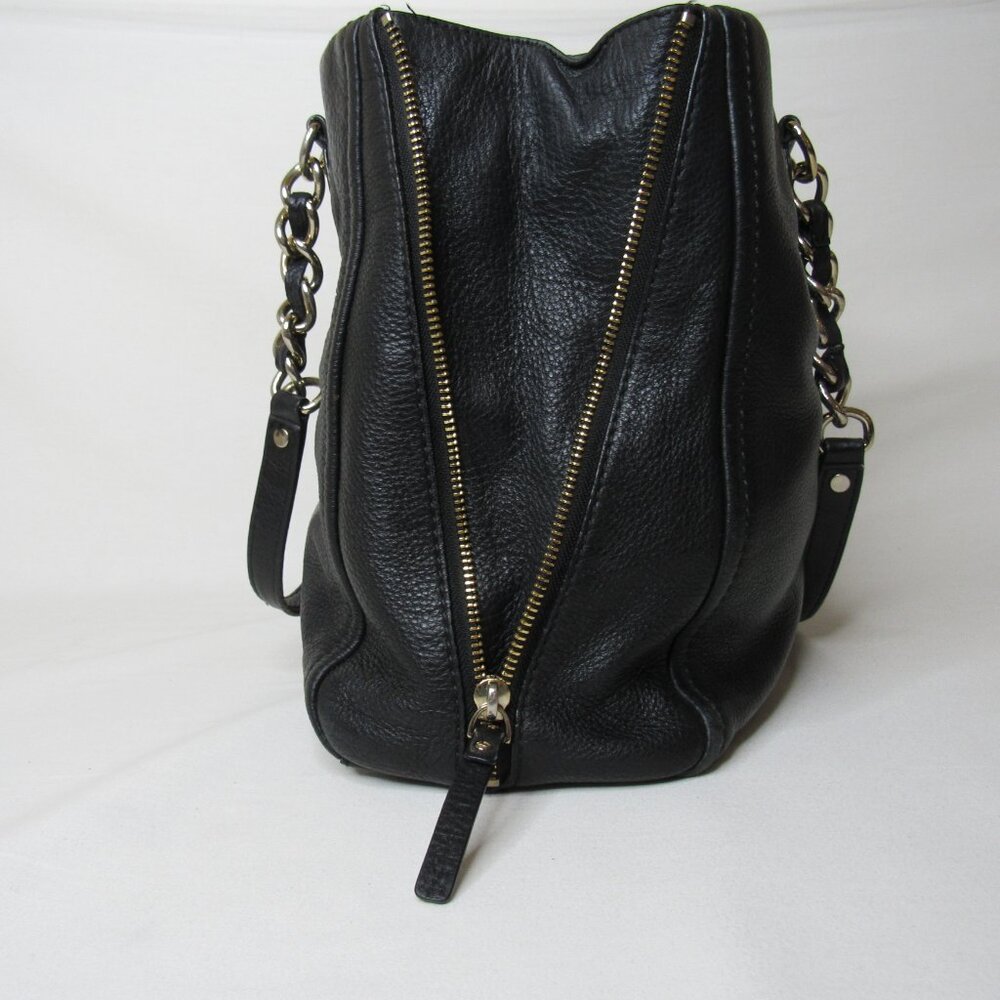 Kate Spade Cobble Hill Andee Black Leather Tote Bag Chain Strap - Picture 12 of 14